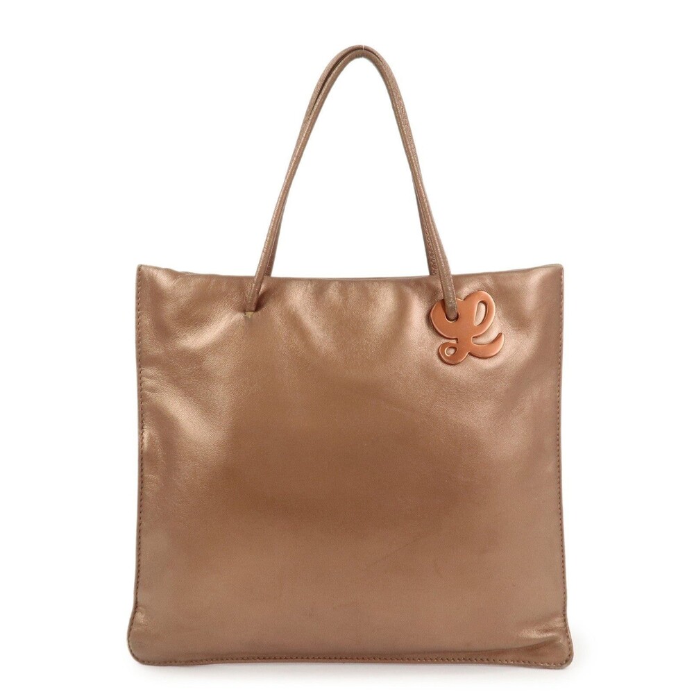 Loewe Anagram Calfskin Tote Beige
